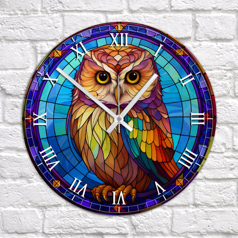 Millie the Little Owl Suncatcher Effect Clock
